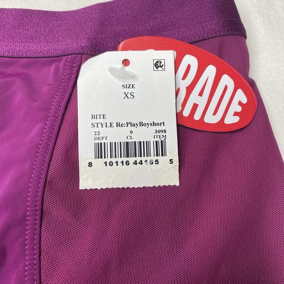 Parade Ultra Soft Mesh Detail Re:Play Boyshort Panty Panties XS New NWT Maroon - Picture 2 of 6